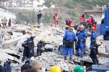 Antakya, Hatay, Turkey - February 10th, 2023: Turkey Earthquake, Kahramanmaras, Gaziantep, Adana, Hatay, Adiyaman February 2023, Earthquake Scenes