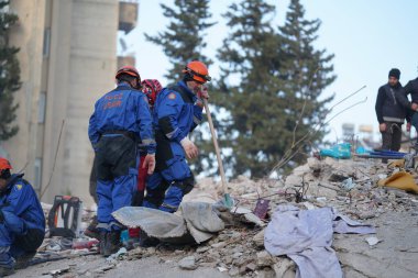 Antakya, Hatay, Turkey - February 10th, 2023: Turkey Earthquake, Kahramanmaras, Gaziantep, Adana, Hatay, Adiyaman February 2023, Earthquake Scenes