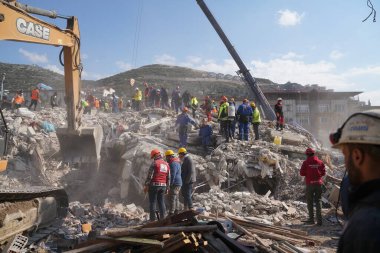 Antakya, Hatay, Turkey - February 10th, 2023: Turkey Earthquake, Kahramanmaras, Gaziantep, Adana, Hatay, Adiyaman February 2023, Earthquake Scenes