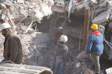 Antakya, Hatay, Turkey - February 10th, 2023: Turkey Earthquake, Kahramanmaras, Gaziantep, Adana, Hatay, Adiyaman February 2023, Earthquake Scenes