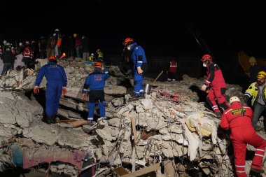 Antakya, Hatay, Turkey - February 10th, 2023: Turkey Earthquake, Kahramanmaras, Gaziantep, Adana, Hatay, Adiyaman February 2023, Earthquake Scenes