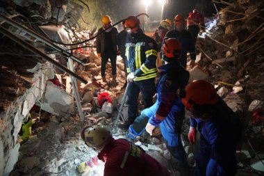 Antakya, Hatay, Turkey - February 10th, 2023: Turkey Earthquake, Kahramanmaras, Gaziantep, Adana, Hatay, Adiyaman February 2023, Earthquake Scenes