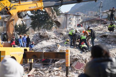 Antakya, Hatay, Turkey - February 11th, 2023: Turkey Earthquake, Kahramanmaras, Gaziantep, Adana, Hatay, Adiyaman February 2023, Earthquake Scenes