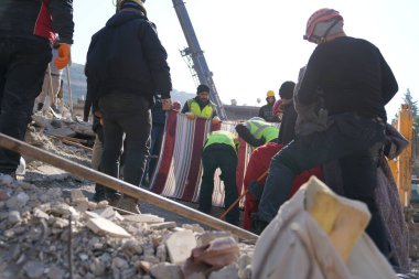 Antakya, Hatay, Turkey - February 11th, 2023: Turkey Earthquake, Kahramanmaras, Gaziantep, Adana, Hatay, Adiyaman February 2023, Earthquake Scenes
