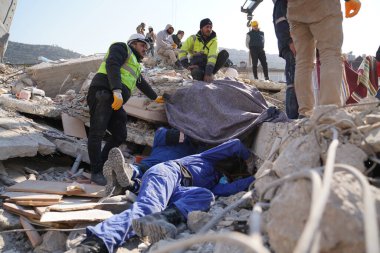 Antakya, Hatay, Turkey - February 11th, 2023: Turkey Earthquake, Kahramanmaras, Gaziantep, Adana, Hatay, Adiyaman February 2023, Earthquake Scenes