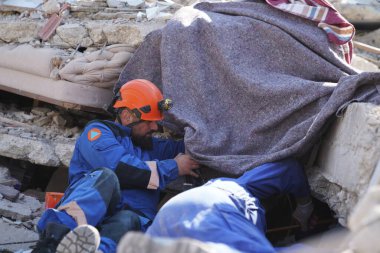 Antakya, Hatay, Turkey - February 11th, 2023: Turkey Earthquake, Kahramanmaras, Gaziantep, Adana, Hatay, Adiyaman February 2023, Earthquake Scenes