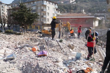 Antakya, Hatay, Turkey - February 11th, 2023: Turkey Earthquake, Kahramanmaras, Gaziantep, Adana, Hatay, Adiyaman February 2023, Earthquake Scenes