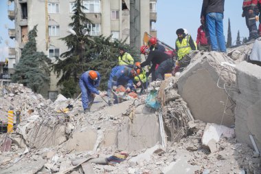Antakya, Hatay, Turkey - February 11th, 2023: Turkey Earthquake, Kahramanmaras, Gaziantep, Adana, Hatay, Adiyaman February 2023, Earthquake Scenes