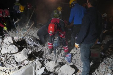 Antakya, Hatay, Turkey - February 11th, 2023: Turkey Earthquake, Kahramanmaras, Gaziantep, Adana, Hatay, Adiyaman February 2023, Earthquake Scenes