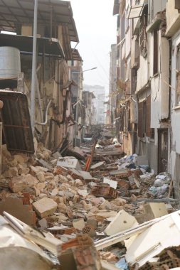 Antakya, Hatay, Türkiye - 12 Şubat 2023: Türkiye Depremi, Kahramanmaras, Gaziantep, Adana, Hatay, Adiyaman Şubat 2023, Deprem Sahneleri