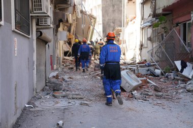 Antakya, Hatay, Türkiye - 12 Şubat 2023: Türkiye Depremi, Kahramanmaras, Gaziantep, Adana, Hatay, Adiyaman Şubat 2023, Deprem Sahneleri