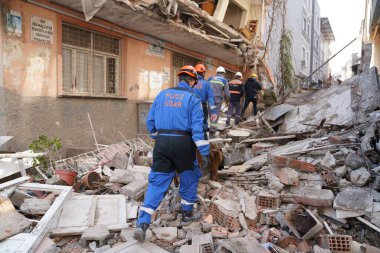 Antakya, Hatay, Türkiye - 12 Şubat 2023: Türkiye Depremi, Kahramanmaras, Gaziantep, Adana, Hatay, Adiyaman Şubat 2023, Deprem Sahneleri