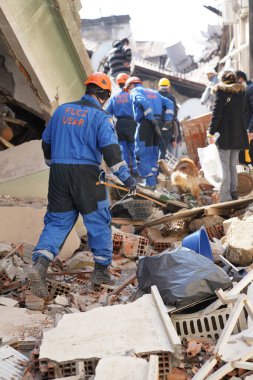 Antakya, Hatay, Türkiye - 12 Şubat 2023: Türkiye Depremi, Kahramanmaras, Gaziantep, Adana, Hatay, Adiyaman Şubat 2023, Deprem Sahneleri