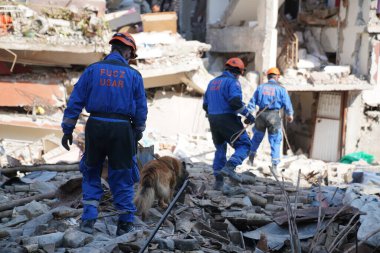 Antakya, Hatay, Türkiye - 12 Şubat 2023: Türkiye Depremi, Kahramanmaras, Gaziantep, Adana, Hatay, Adiyaman Şubat 2023, Deprem Sahneleri