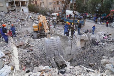 Antakya, Hatay, Türkiye - 12 Şubat 2023: Türkiye Depremi, Kahramanmaras, Gaziantep, Adana, Hatay, Adiyaman Şubat 2023, Deprem Sahneleri