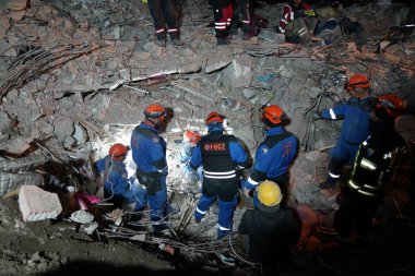 Antakya, Hatay, Türkiye - 12 Şubat 2023: Türkiye Depremi, Kahramanmaras, Gaziantep, Adana, Hatay, Adiyaman Şubat 2023, Deprem Sahneleri