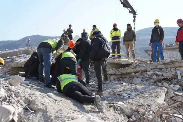 Antakya, Hatay, Türkiye - 11 Şubat 2023: Türkiye Depremi, Kahramanmaras, Gaziantep, Adana, Hatay, Adiyaman Şubat 2023, Deprem Sahneleri