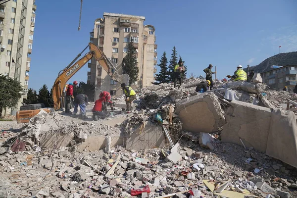 Antakya Hatay Turkey February 11Th 2023 Turkey Earthquake Kahramanmaras Gaziantep — Stock Photo, Image