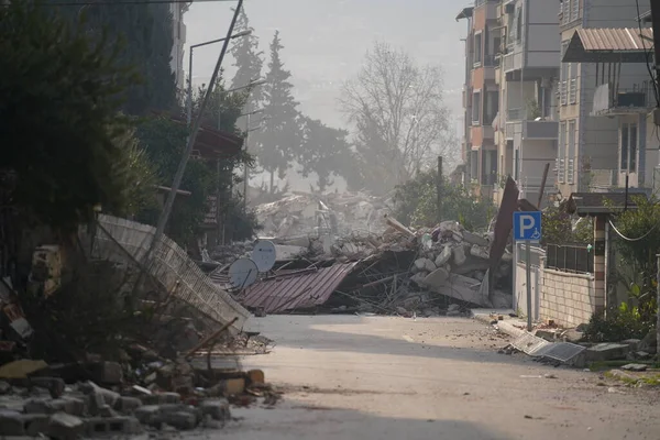 Antakya Hatay Turkey February 12Th 2023 Turkey Earthquake Kahramanmaras Gaziantep — Stock Photo, Image