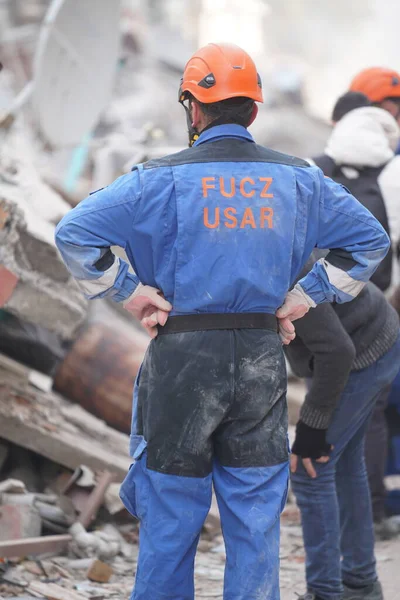 Antakya Hatay Turkiet Februari 2023 Turkiet Jordbävning Kahramanmaras Gaziantep Adana — Stockfoto