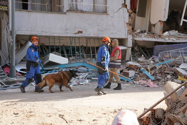 Antakya, Hatay, Türkiye - 12 Şubat 2023: Türkiye Depremi, Kahramanmaras, Gaziantep, Adana, Hatay, Adiyaman Şubat 2023, Deprem Sahneleri