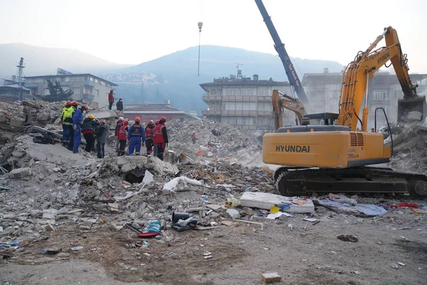 Antakya Hatay Turkey February 13Th 2023 Turkey Earthquake Kahramanmaras Gaziantep — 图库照片