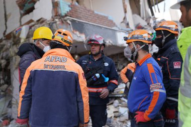 Antakya, Hatay, Türkiye - 16 Şubat 2023: Türkiye Depremi, Kahramanmaras, Gaziantep, Adana, Hatay, Adiyaman Şubat 2023, Deprem Sahneleri