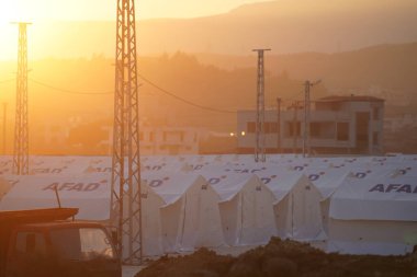 Antakya, Hatay, Türkiye - 16 Şubat 2023: Türkiye Depremi, Kahramanmaras, Gaziantep, Adana, Hatay, Adiyaman Şubat 2023, Deprem Sahneleri