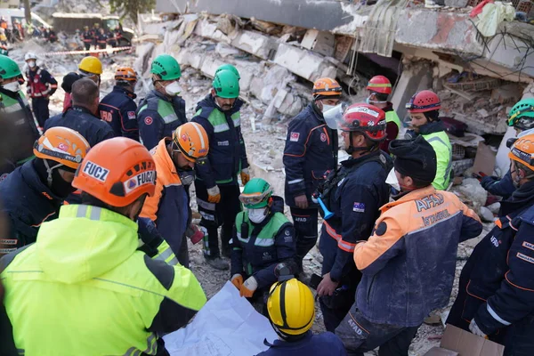 Antakya, Hatay, Türkiye - 16 Şubat 2023: Türkiye Depremi, Kahramanmaras, Gaziantep, Adana, Hatay, Adiyaman Şubat 2023, Deprem Sahneleri