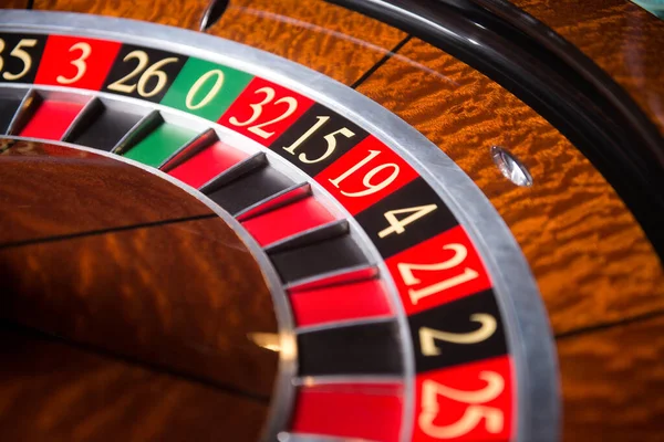 Spinning Roulette Wheel Close Casino Royalty Free Stock Photos