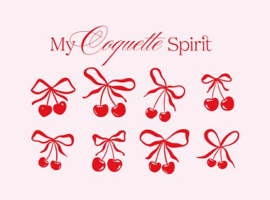 Coquette Kız Yayı ve Kiraz, Vintage Tebrik Kartları, Düğün veya Doğum Günü Partisi, Sevimli Kovboy Kız Kurdelesi Sevgililer Günü Dekorasyonu