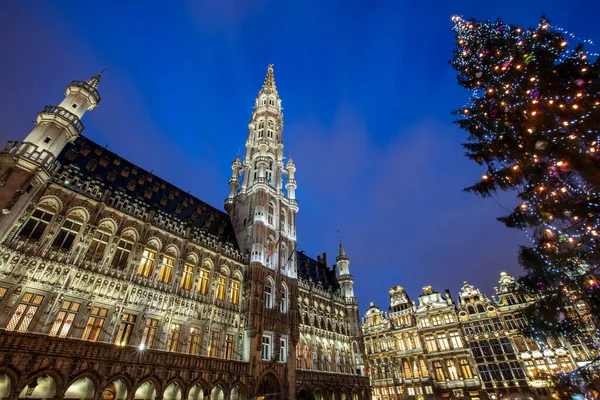 Brussels Belgium Grand Place Market Square Surrounded Guild Halls — Stock Photo, Image