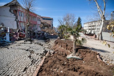 Türkiye - 7 Şubat 2023: Türkiye depremi, kahramanmaras, gaziantep, adana, Hatay, Adiyaman Şubat 2023, deprem sahneleri