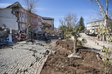 Türkiye - 7 Şubat 2023: Türkiye depremi, kahramanmaras, gaziantep, adana, Hatay, Adiyaman Şubat 2023, deprem sahneleri