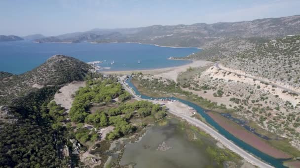 Antalya Andriake Kentindeki Antik Türkiye Kentinin Kalıntıları — Stok video