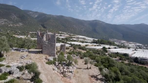 Issium Castle Antalya Turkey — Stock Video