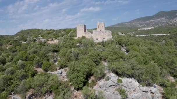 Castillo Issio Antalia Turquía — Vídeo de stock