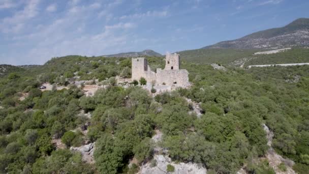 Issium Castle Antalya Turkey — стокове відео