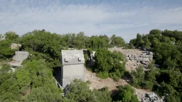 Ancienne Ville Kyaneai Turquie Amphiteather — Video