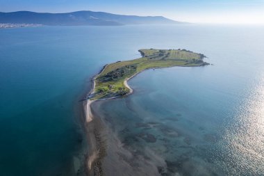 Didim Akbuk Türkiye 'den yazlık hava manzarası. 