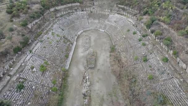 Magnézia Ókori Város Romjai Maeander Egy Ókori Görög Város Ionia — Stock videók