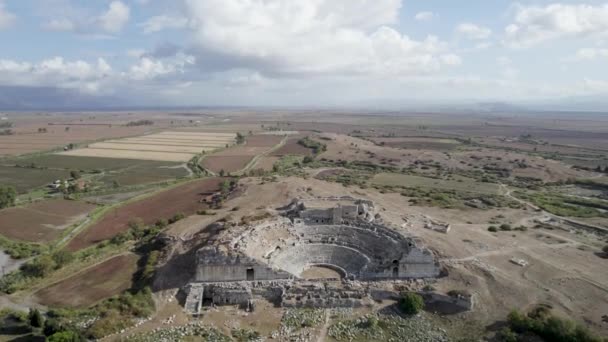 Miletus Bylo Starověké Řecké Město Západě Anatolii Poblíž Řeky Maeander — Stock video