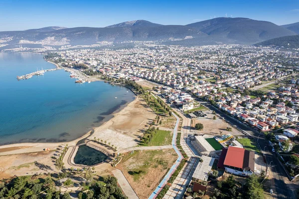 stock image Aerial view a summer site from Didim Akbuk Turkey. 