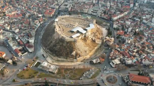 Die Burg Von Gaziantep Wurde Bei Den Erdbeben Zentrum Von — Stockvideo