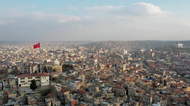 Gaziantep Kastély Súlyosan Megsérült Kahramanmara Központú Földrengésekben Február Néhány Erődítményét — Stock videók