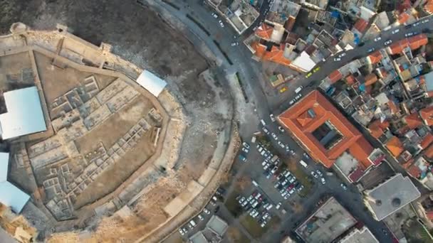 Castelo Gaziantep Foi Fortemente Danificado Nos Terremotos Centrados Kahramanmara Fevereiro — Vídeo de Stock