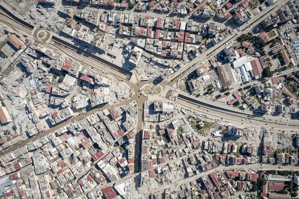 Törökország Földrengés Kahramanmaras Gaziantep Adana Hatay Adiyaman Február 2023 Földrengés — Stock Fotó