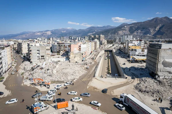 Turquia Terremoto Kahramanmaras Gaziantep Adana Hatay Adiyaman Fevereiro 2023 Cenas Fotos De Bancos De Imagens Sem Royalties