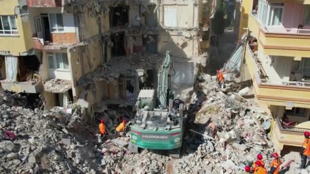 Gempa Bumi Turki Hatay Akibat Gempa Bumi Berkekuatan Skala Richter — Stok Video