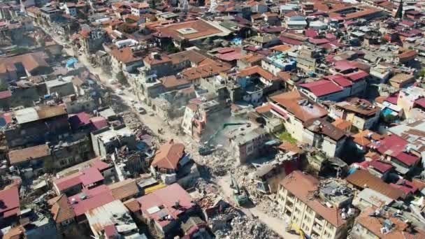 Terremoto Turquia Hatay Como Resultado Terremoto Magnitude Que Ocorreu Turquia — Vídeo de Stock